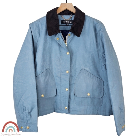 New! J. Crew Short Barn Jacket in English Ripstop Cotton - Picture 6 of 16